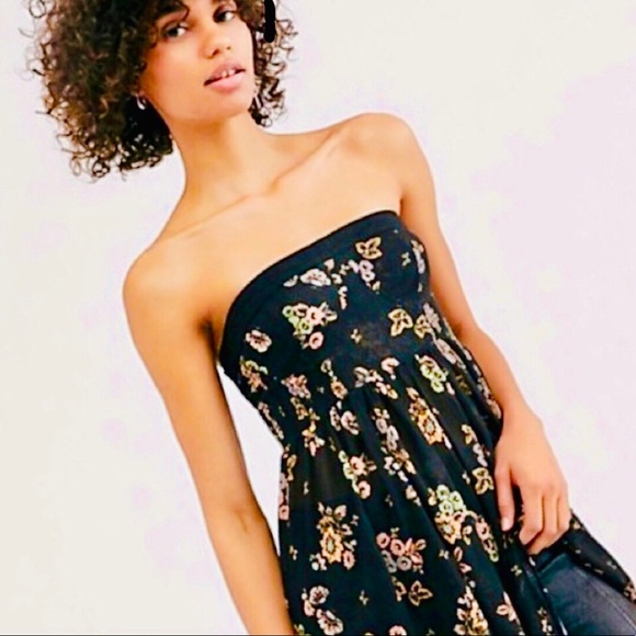 NWOT Free People strapless Kitty tube top tulip dress - Picture 5 of 10